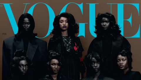 Dieses britische VOGUE-Cover zeigt 9 junge Schwarze Frauen, die "Model sein" neu definieren