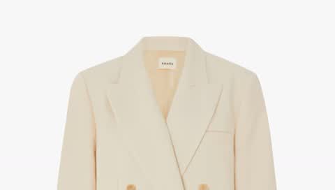 Khaite Balton double-breasted wool-blend blazer