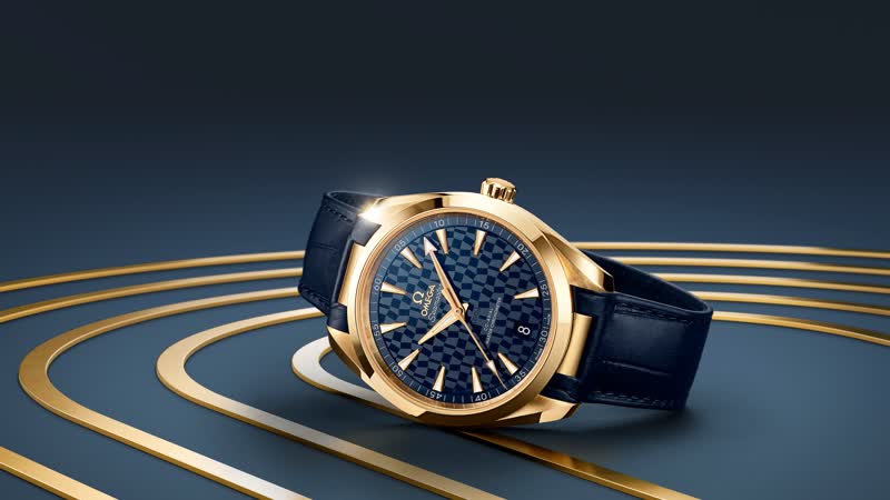 Goldene Omega Seamaster Aqua Terra feiert die Olympischen Spiele