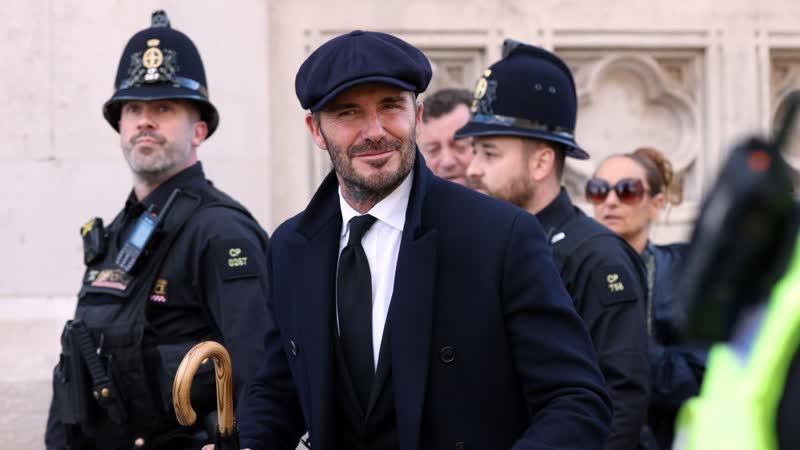 Nach 13 Stunden Wartezeit erwies David Beckham Queen Elizabeth II. persönlich die letzte Ehre!