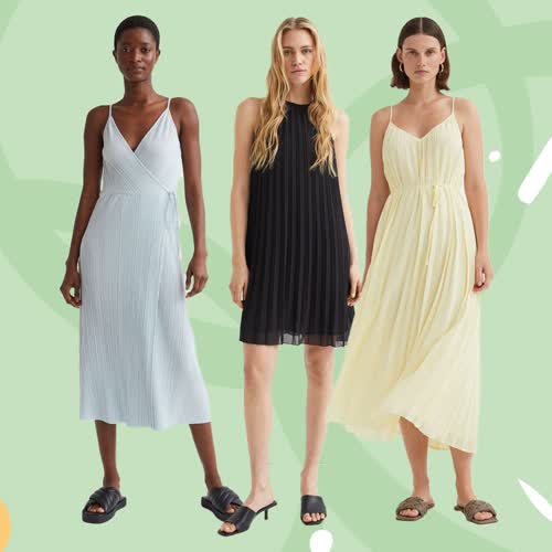 Plissierte Kleider: Diese 7 H&M-Dresses sind der romantischste Kleider-Style für den Sommer - und sie kosten alle unter 50 Euro